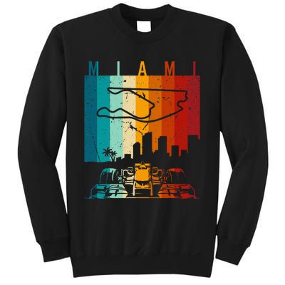 Vintage Miami Formula Racing Track Circuit Fan Sweatshirt