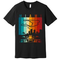 Vintage Miami Formula Racing Track Circuit Fan Premium T-Shirt