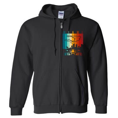 Vintage Miami Formula Racing Track Circuit Fan Full Zip Hoodie