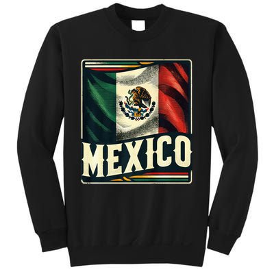 Vintage Mexican Flag Pride Mexico Sweatshirt