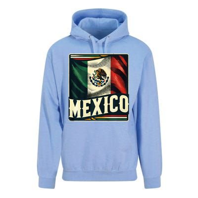 Vintage Mexican Flag Pride Mexico Unisex Surf Hoodie