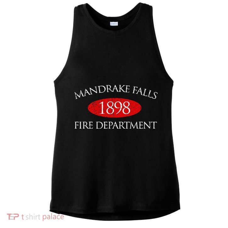 Vintage Mandrake Falls Fire Department Ladies PosiCharge Tri-Blend Wicking Tank