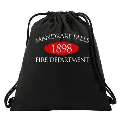 Vintage Mandrake Falls Fire Department Drawstring Bag