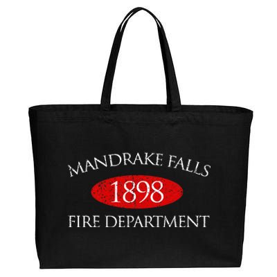 Vintage Mandrake Falls Fire Department Cotton Canvas Jumbo Tote