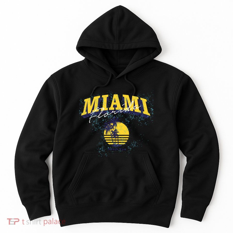 Vintage Miami Florida Beach Fun Hoodie