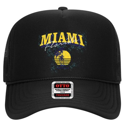 Vintage Miami Florida Beach Fun Trucker Hat