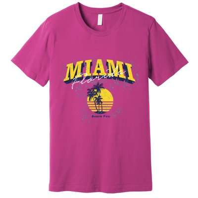 Vintage Miami Florida Beach Fun Premium T-Shirt