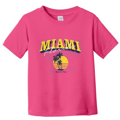 Vintage Miami Florida Beach Fun Toddler T-Shirt