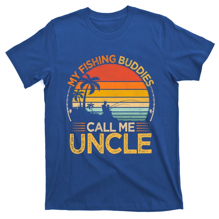 Vintage My Fishing Buddies Call Uncle Fishing Father's Day Meaningful Gift T-Shirt