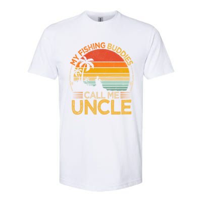 Vintage My Fishing Buddies Call Uncle Fishing Father's Day Meaningful Gift Softstyle CVC T-Shirt