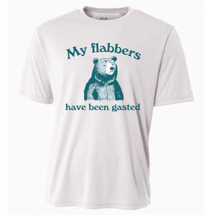 Vintage My Flabbers Have Been Gasted Funny Bear Saying Quote Cooling Performance Crew T-Shirt