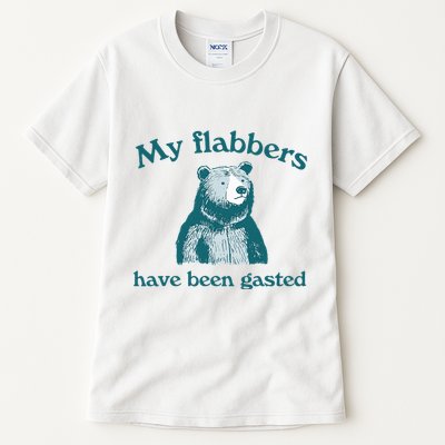 Vintage My Flabbers Have Been Gasted Funny Bear Saying Quote Tall T-Shirt