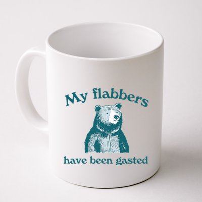 Vintage My Flabbers Have Been Gasted Funny Bear Saying Quote Mug
