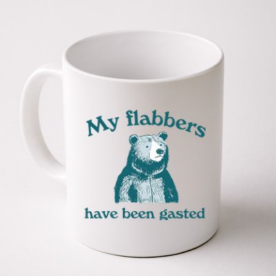 Vintage My Flabbers Have Been Gasted Funny Bear Saying Quote Coffee Mug