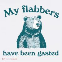Vintage My Flabbers Have Been Gasted Funny Bear Saying Quote Mug