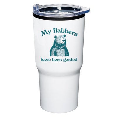 Vintage My Flabbers Have Been Gasted Funny Bear Saying Quote Tumbler