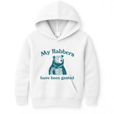 Vintage My Flabbers Have Been Gasted Funny Bear Saying Quote Kids Hoodie