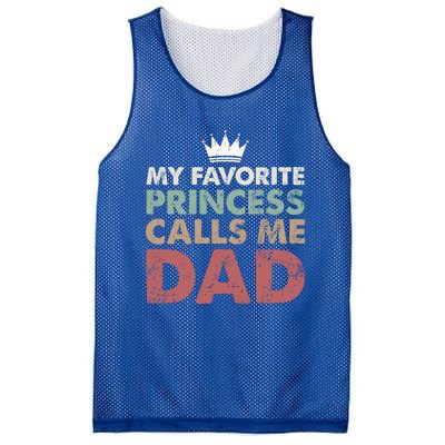 Vintage My Favorite Princess Calls Me Dad Daddy Daughter Gift Mesh Reversible Basketball Jersey Tank