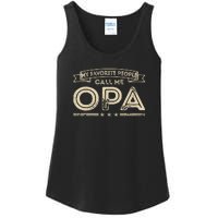 Vintage My Favorite People Call Me Opa Gift Ladies Essential Tank