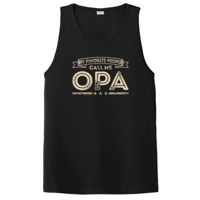 Vintage My Favorite People Call Me Opa Gift PosiCharge Competitor Tank