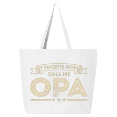 Vintage My Favorite People Call Me Opa Gift 25L Jumbo Tote