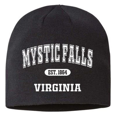 Vintage Mystic Falls Virginia Retro Men Women Fan Sustainable Beanie