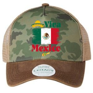 Viva Mexico Flag Mexican Independence Day Legacy Tie Dye Trucker Hat