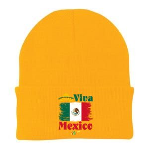 Viva Mexico Flag Mexican Independence Day Knit Cap Winter Beanie