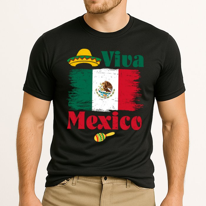 Viva Mexico Flag Mexican Independence Day Performance Shirt