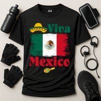 Viva Mexico Flag Mexican Independence Day Performance Shirt