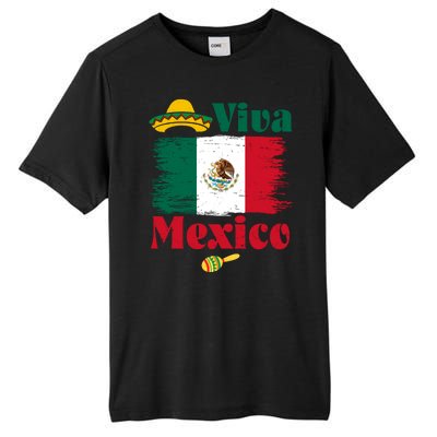 Viva Mexico Flag Mexican Independence Day Tall Fusion ChromaSoft Performance T-Shirt