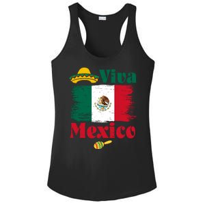 Viva Mexico Flag Mexican Independence Day Ladies PosiCharge Competitor Racerback Tank