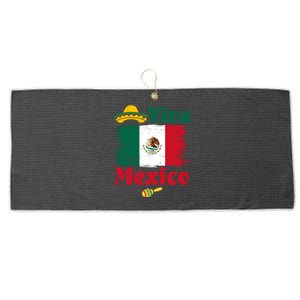 Viva Mexico Flag Mexican Independence Day Large Microfiber Waffle Golf Towel