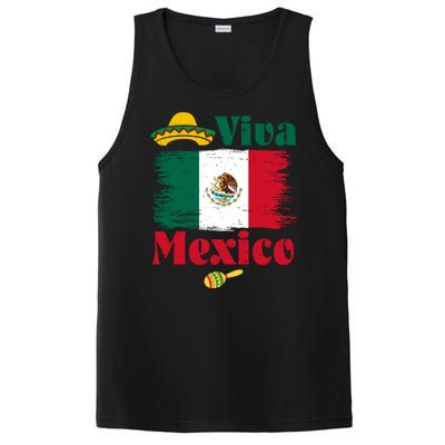 Viva Mexico Flag Mexican Independence Day PosiCharge Competitor Tank