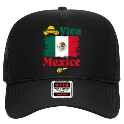 Viva Mexico Flag Mexican Independence Day Trucker Hat