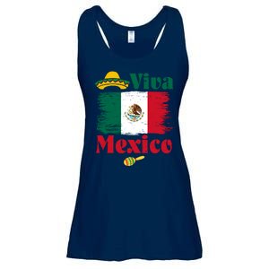 Viva Mexico Flag Mexican Independence Day Ladies Essential Flowy Tank