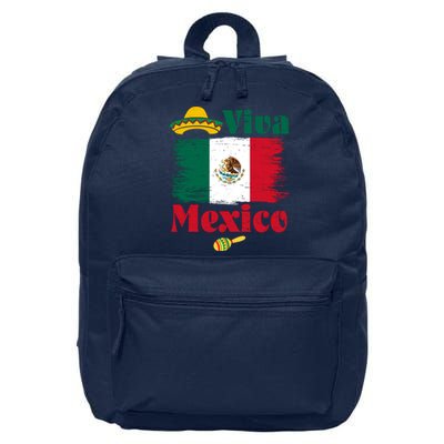 Viva Mexico Flag Mexican Independence Day 16 in Basic Backpack