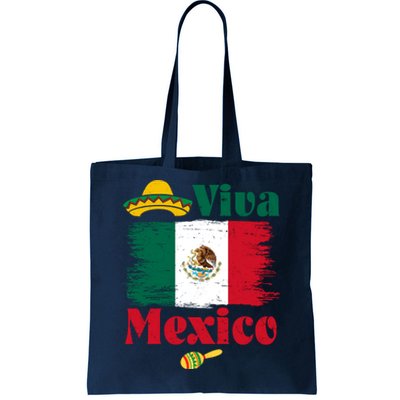 Viva Mexico Flag Mexican Independence Day Tote Bag