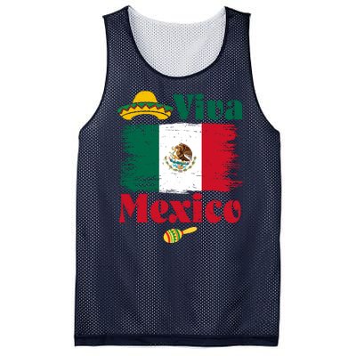 Viva Mexico Flag Mexican Independence Day Mesh Reversible Basketball Jersey Tank