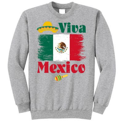 Viva Mexico Flag Mexican Independence Day Sweatshirt