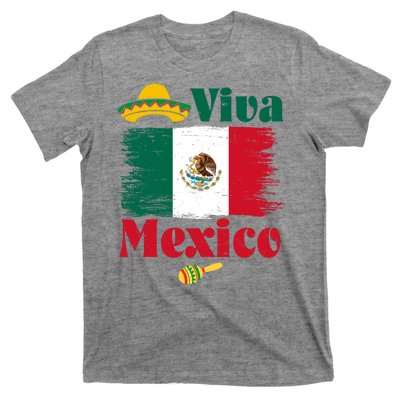 Viva Mexico Flag Mexican Independence Day T-Shirt