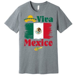 Viva Mexico Flag Mexican Independence Day Premium T-Shirt