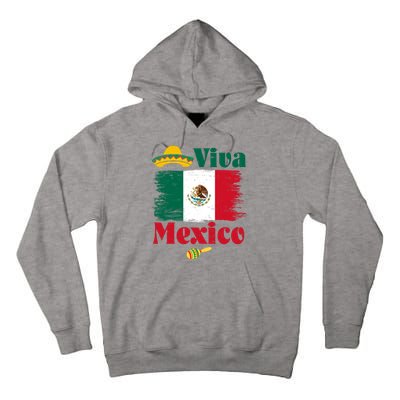 Viva Mexico Flag Mexican Independence Day Tall Hoodie