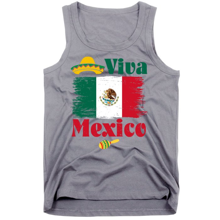 Viva Mexico Flag Mexican Independence Day Tank Top