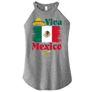 Viva Mexico Flag Mexican Independence Day Women's Perfect Tri Rocker Tank