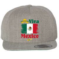 Viva Mexico Flag Mexican Independence Day Wool Snapback Cap