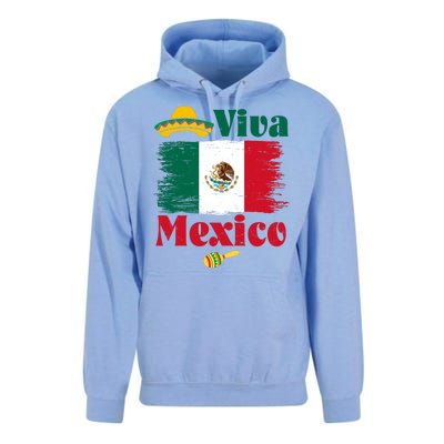 Viva Mexico Flag Mexican Independence Day Unisex Surf Hoodie