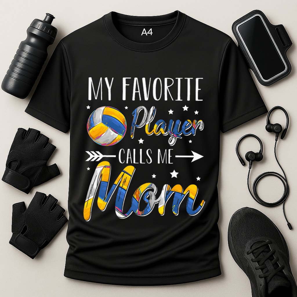Volleyball My Favorite Player Calls Me Mom Performance Shirt