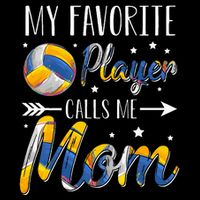 Volleyball My Favorite Player Calls Me Mom Button