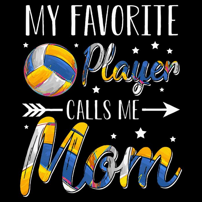 Volleyball My Favorite Player Calls Me Mom Button